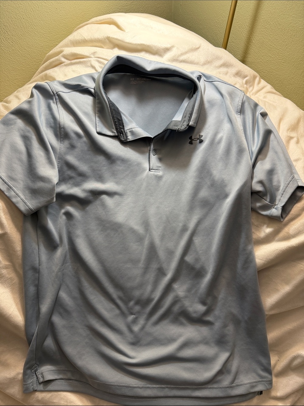 Under Armour Light Blue Performance Polo with Contrast Trim